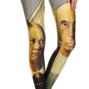 Poprageous ~ American Gothic ~ Grant Wood ~ Leggings!
